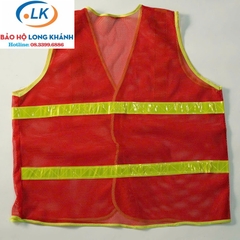 Áo lưới phản quang màu đỏ