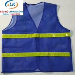 Áo lưới phản quang màu xanh lam