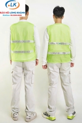 Áo lưới phản quang màu xanh nõn chuối