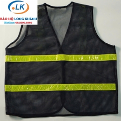Áo lưới phản quang màu tím than