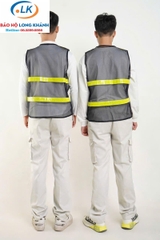 Áo lưới phản quang màu tím than