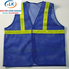 Áo lưới phản quang màu xanh lam