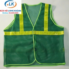 Áo lưới phản quang màu xanh môi trường