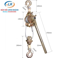 Pa lăng cáp lắc tay NGK 1 tấn