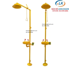 Bồn rửa mắt và tắm khẩn cấp sơn tĩnh điện màu vàng