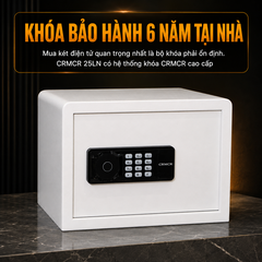 Két Sắt Mini CRMCR 25LN – Cao 25cm rộng 35cm sâu 31cm nặng 8.5kg khóa vân tay điện tử