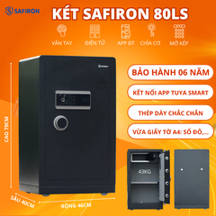Két Sắt Thông Minh Safiron 80LS Vân Tay Điện Tử Kết Nối APP Điện Thoại