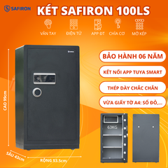 Két Sắt Thông Minh Safiron 100LS Khóa Vân Tay Điện Tử Kết Nối APP Điện Thoại