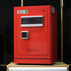 Két sắt Màu Đỏ Ruby Xiaomi CRMCR 60LE – Khóa vân tay điện tử định danh người mở, Cảnh Báo Về Điện Thoại - Màu Đỏ Ruby