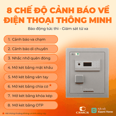 Két Sắt Xiaomi CRMCR 45LB Bảo mật tối tân, màu sơn titanium độc bản