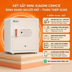 Két sắt thông minh thép đúc đặc Xiaomi CRMCR 45MS - Khóa vân tay điện tử định danh người mở