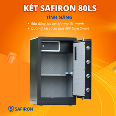 Két Sắt Thông Minh Safiron 80LS Vân Tay Điện Tử Kết Nối APP Điện Thoại