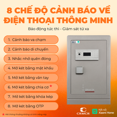 Két Sắt Xiaomi CRMCR 71LB Bảo mật tối tân, màu sơn Titanium độc bản