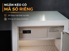 Két sắt Xiaomi CRMCR 80LE Thép đặc nguyên khối - Khóa vân tay điện tử định danh người dùng cảnh trộm báo điện thoại