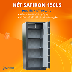 Két Sắt Thông Minh Safiron 150LS Khóa Vân Tay Điện Tử Kết Nối APP Điện Thoại
