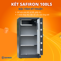 Két Sắt Thông Minh Safiron 100LS Khóa Vân Tay Điện Tử Kết Nối APP Điện Thoại