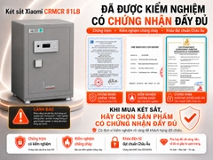 Két Sắt Xiaomi CRMCR 81LB Bảo mật tối tân, màu sơn titanium độc bản