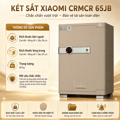 Két Sắt Đồng Hồ Cơ Xiaomi CRMCR 65JBW - Thương hiệu quốc tế