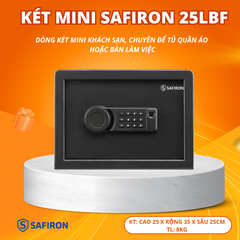 Két Sắt Mini Thông Minh Safiron 25LBF Vân Tay Điện Tử Kết Nối Điện Thoại