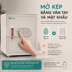 Két sắt thông minh thép đúc đặc Xiaomi CRMCR 45MS - Khóa vân tay điện tử định danh người mở