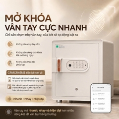Két sắt thông minh thép đúc đặc Xiaomi CRMCR 45MS - Khóa vân tay điện tử định danh người mở