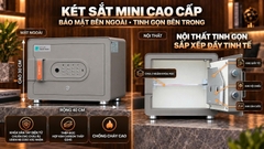 Két sắt mini Xiaomi CRMCR 30MS - Thương hiệu quốc tế, Khóa vân tay điện tử đạnh danh, 8 chế  độ cảnh báo thông minh qua điện thoại