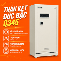 Két Sắt Xiaomi CRMCR 120LE Khóa Vân Tay Điện Tử Định Danh Người Mở, Thép Q345 Đúc Đặc 6 Mặt, 8 Chế Độ Cảnh Báo Về Điện Thoại