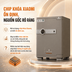 Két Sắt Xiaomi CRMCR 55JB Chống Cháy, Cảnh Báo Điện Thoại