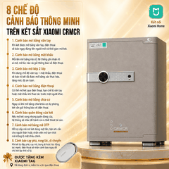 Két Sắt Xiaomi CRMCR 65JB Thép đặc nguyên khối –  Khóa vân tay điện tử định danh người dùng cảnh trộm báo điện thoại