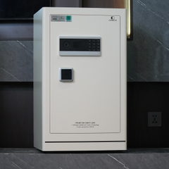 Két sắt Xiaomi CRMCR 80LE Thép đặc nguyên khối - Khóa vân tay điện tử định danh người dùng cảnh trộm báo điện thoại