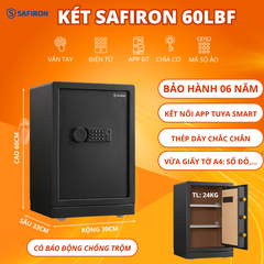 Két Sắt Thông Minh Safiron 60LBF Kết Nối APP Điện Thoại