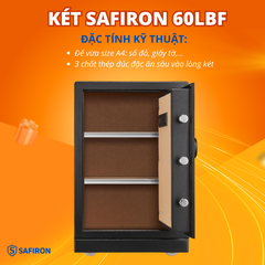 Két Sắt Thông Minh Safiron 60LBF Kết Nối APP Điện Thoại
