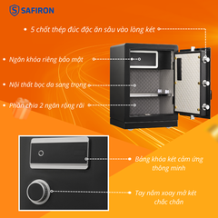 Két Sắt Thông Minh Safiron 60LS Kết Nối APP Điện Thoại