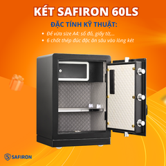 Két Sắt Thông Minh Safiron 60LS Kết Nối APP Điện Thoại