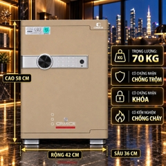 Két Sắt Xiaomi CRMCR 55JB Chống Cháy, Cảnh Báo Điện Thoại
