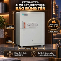 Két Sắt Xiaomi CRMCR Thông Minh 60MS Khóa vân tay tự động