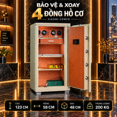 Két Sắt Xiaomi CRMCR 120JBW Xoay Đồng Hồ Cơ, Chống Cháy