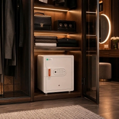 Két sắt thông minh thép đúc đặc Xiaomi CRMCR 45MS - Khóa vân tay điện tử định danh người mở