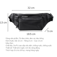 Túi Đeo Chéo Chống Nước Unisex Sportme