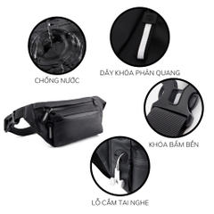 Túi Đeo Chéo Chống Nước Unisex Sportme