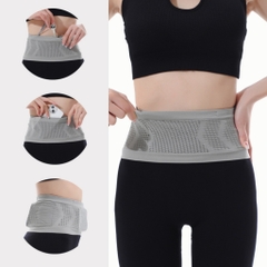 Túi đeo thắt lưng chạy bộ Polato chất liệu vải dệt kim thoáng khí, thiết kế thời trang sang trọng