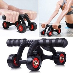 Con Lăn Tập Cơ Bụng 4 Bánh - Tặng Kèm Thảm Tập và Chặn Bánh Tập Bụng 6 Múi Tại Nhà