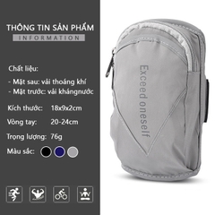 Đai Đeo Điện Thoại Chạy Bộ Có Tai Nghe Exceed Oneself