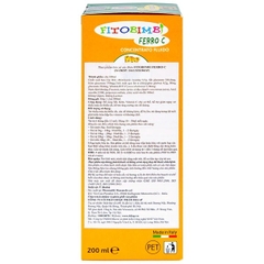 Siro Fitobimbi Ferro C Concentrato Fluido bổ sung sắt kẽm vitamin C cho cơ thể