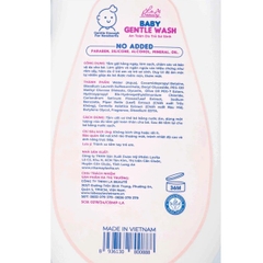 Sữa tắm gội em bé Gentle Wash 500ml La Beauty ngăn ngừa rôm sảy hăm da