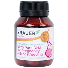 Viên uống Brauer Ultra Pure Dha hỗ trợ phụ nữ mang thai và phụ nữ cho con bú