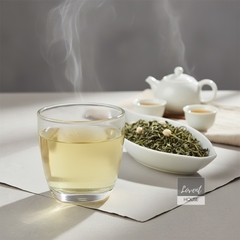 Trà Xanh Hoa Nhài Mạc Ly Hoa Cổ Họa Thanh Sắc hộp thiếc 100g