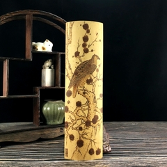 Cung Nhãn Trà Khắc Tay Tre Tương Phi – Chim Ưng Hồng Quả
