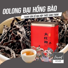 Trà Oolong Đại Hồng Bào Cổ Họa Thanh Sắc hộp thiếc 100g