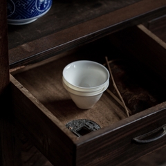 Bộ Chén Trà Sứ Đức Hóa Ba Món Tuế Hàn Tam Hữu Cao Cấp